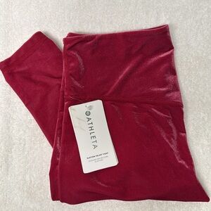 Athleta Magenta Elevation‎ Velvet Tight Size Large Petite